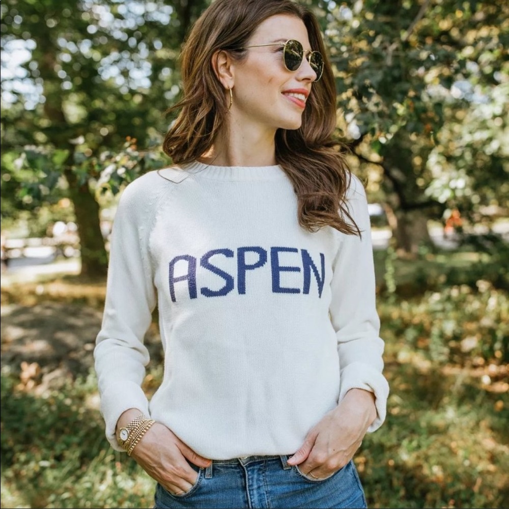 Ellsworth & Ivey Aspen Crew Neck Sweater Cream XS